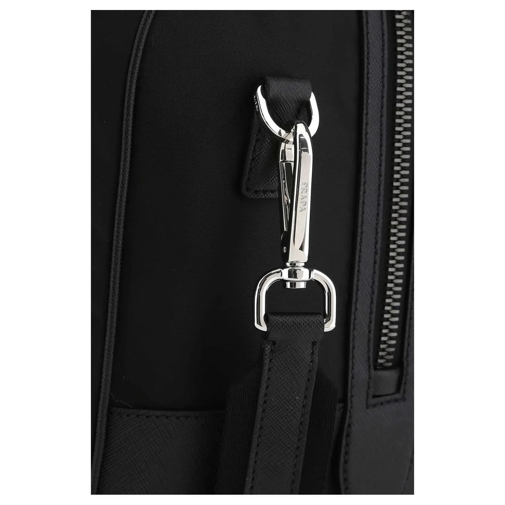 PRADA Triangle Logo patch Duffel Bag