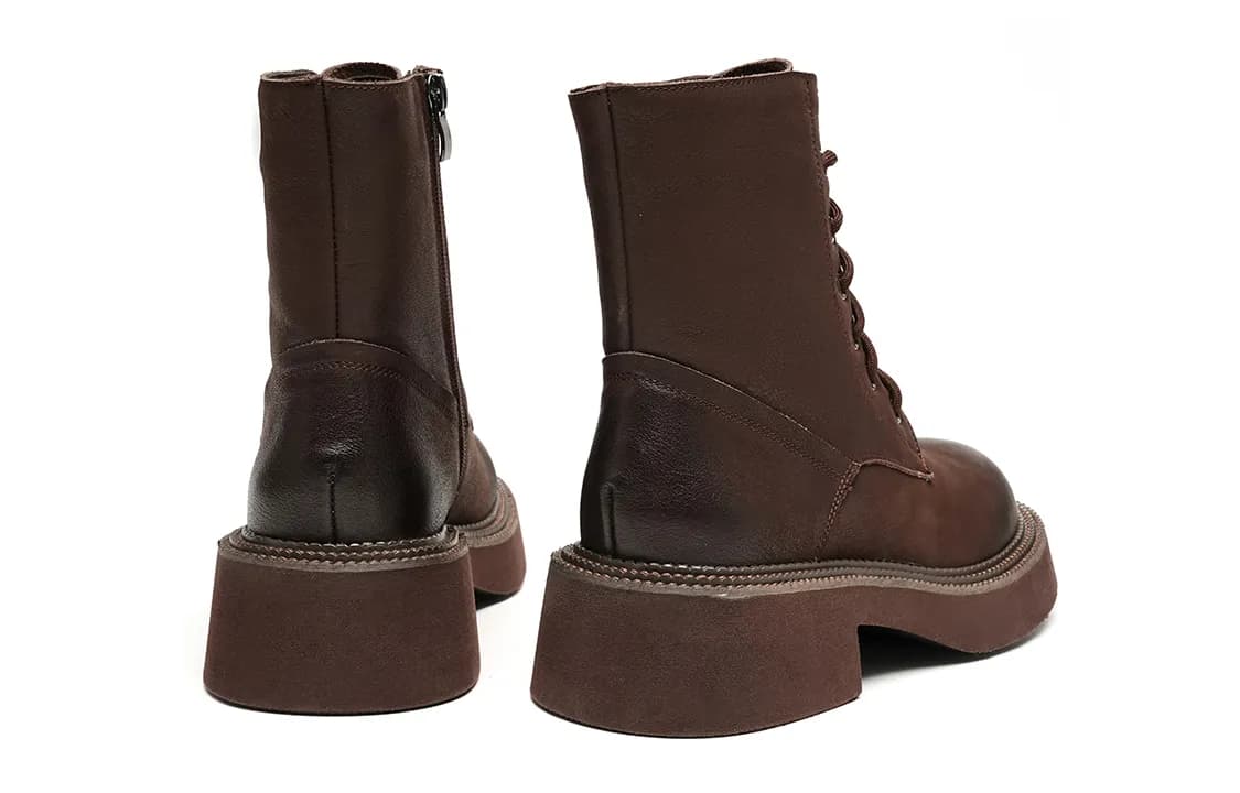 EBLAN Short Martin Boot Brown