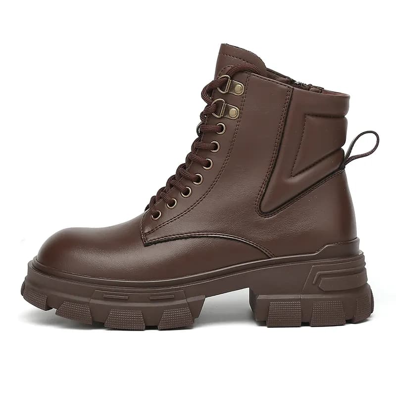 EXULL Q Short Martin Boot 5.5cm Brown