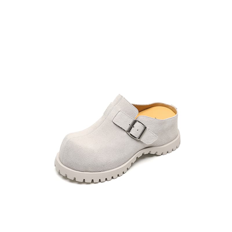 Su Yanjiao Quiet Closed Toe Slippers Ecru