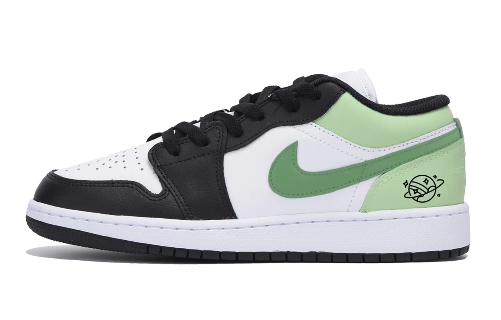 Jordan Air Jordan 1 Puppy Fragment Vintage Men Black Green Black