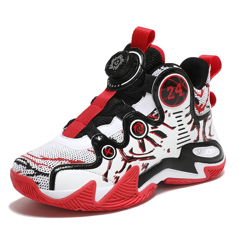SNOOPY Rebound Breathable High Children's (OZ8105SNЧёрныйКрасный)