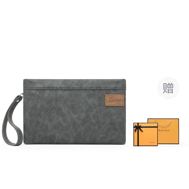 MashaLanti Synthetic Shoulder Bag, Handle Bag, Clutch Regular Smoke Gray Smoke Gray