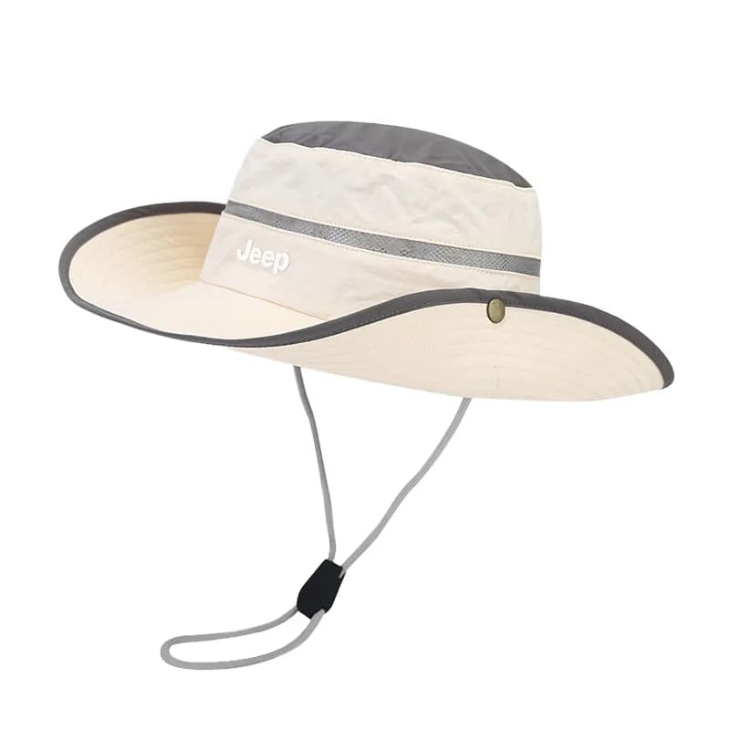 Jeep Polyester Bucket Hats Ecru