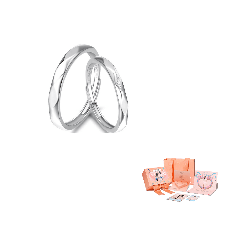 FANCI 925 Sterling Silver Ring Pair
