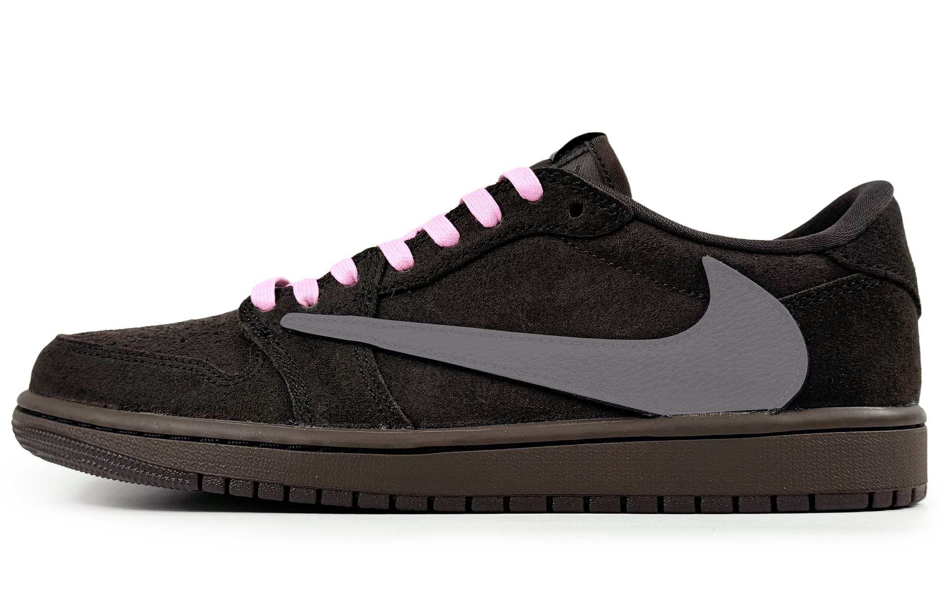 Travis Scott X JORDAN Air Jordan 1 Vintage Gray Dark Brown