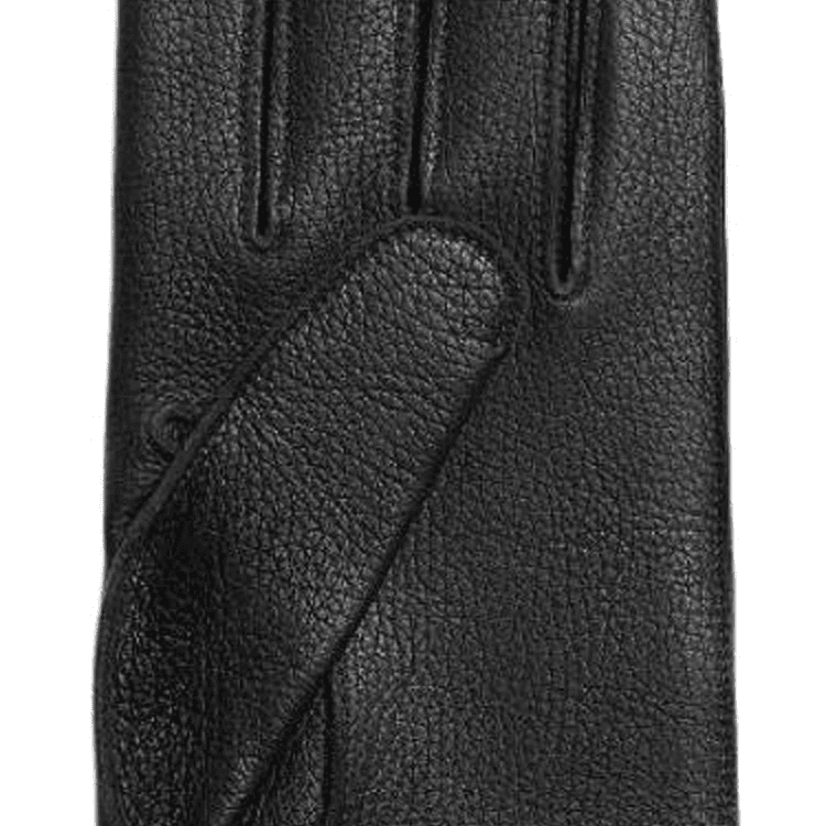 HERMES Deerskin Silk Knit Black