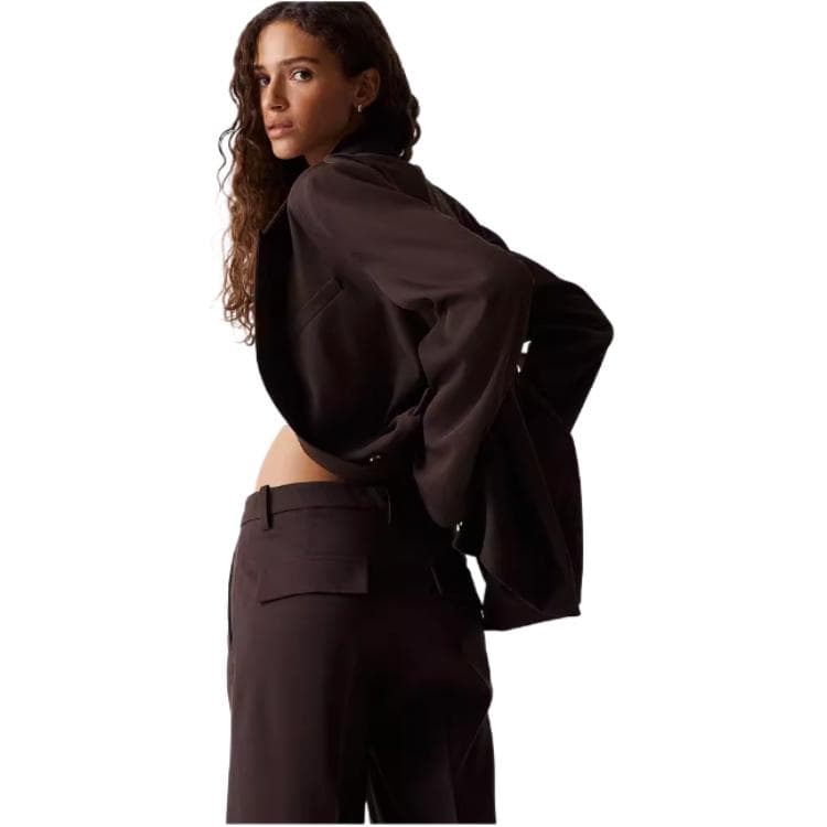 H&M Suit Trouser Dark Brown
