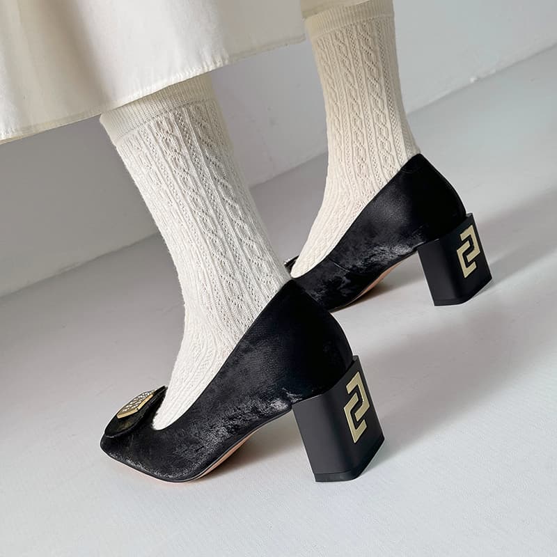 Ruomini Chunky Heel 6cm