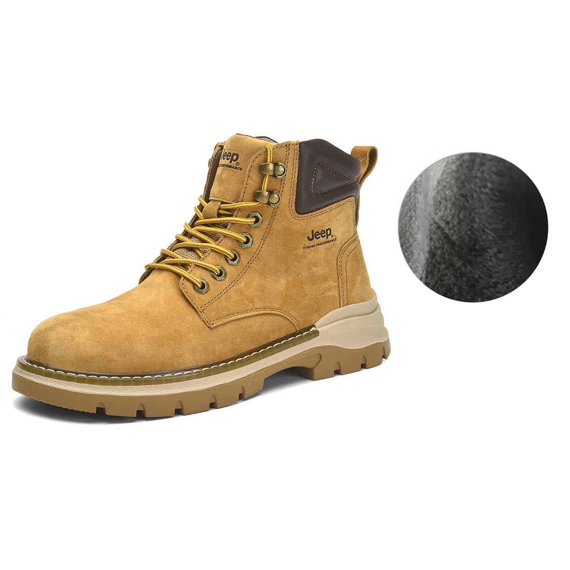 Jeep Short Fleece Lined Martin Earth Yellow