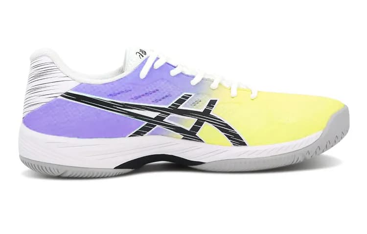Asics GelGame 9 AntiSlip WearResistant Breathable LowTop Tennis Yellow Purple