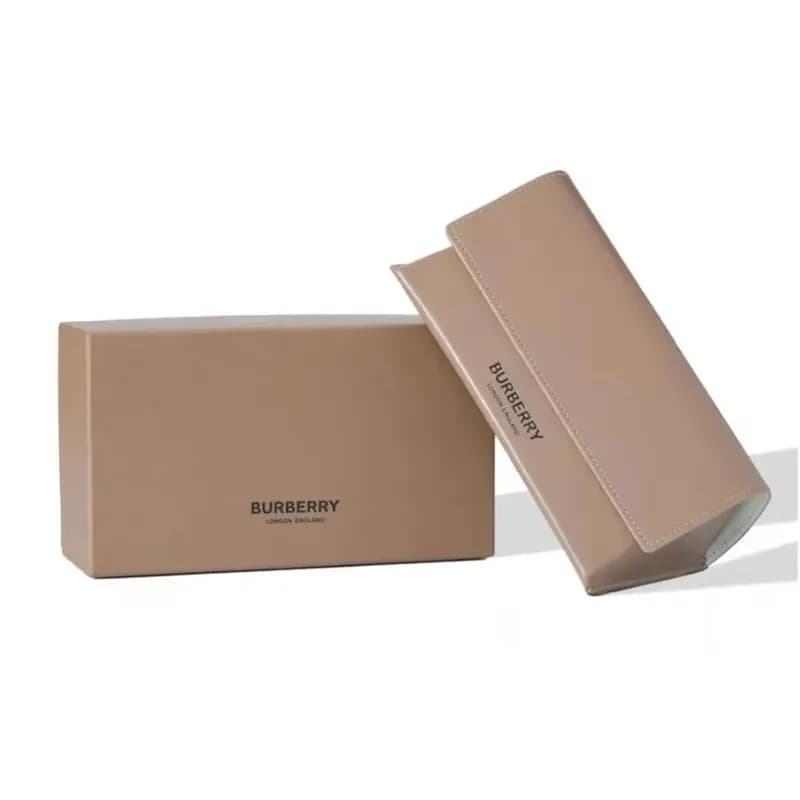 Burberry Plate Frame Square Eyeglass Frames Tortoiseshell