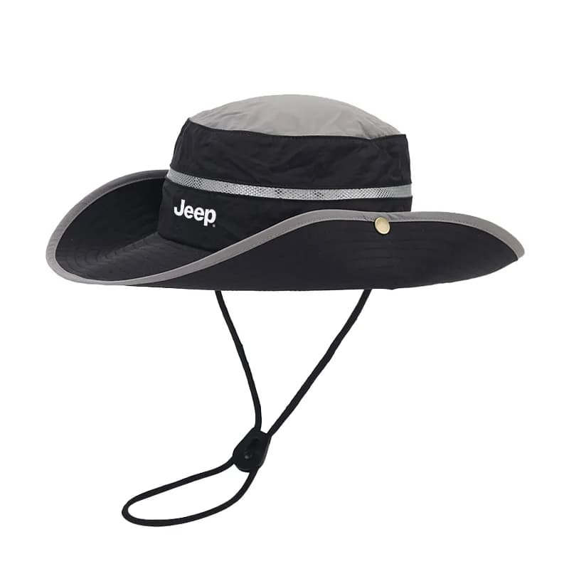 Jeep Polyester Bucket Hats Black