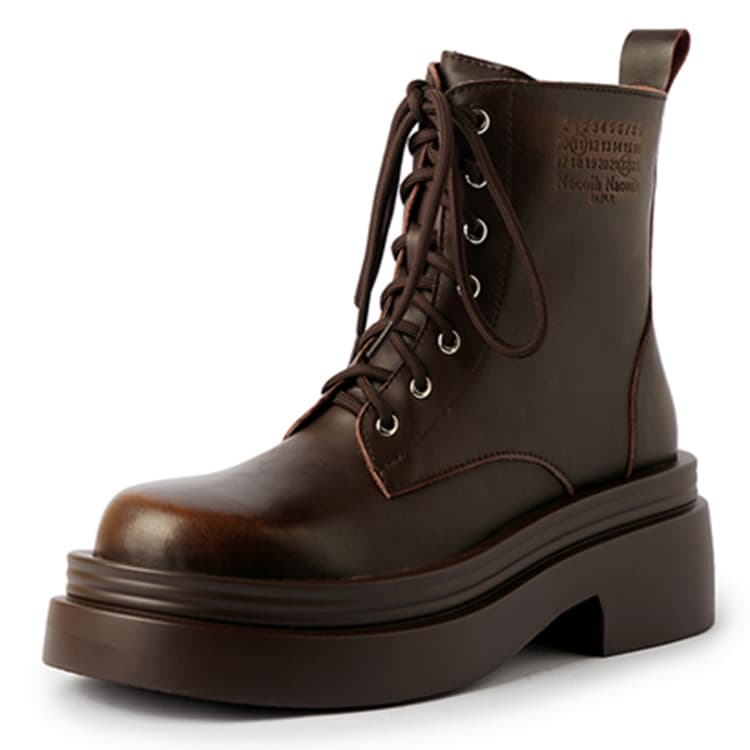 Rongcheng Shoe King Short Martin Boot 6cm Brown