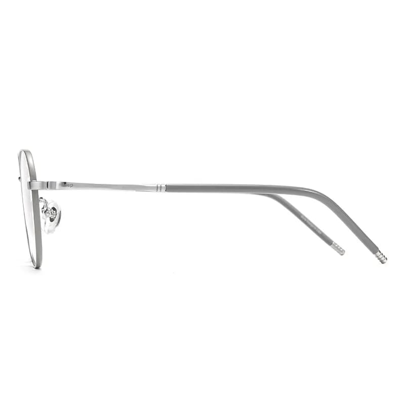 Jeep Stainless Steel Β Titanium Round Eyeglass Frames
