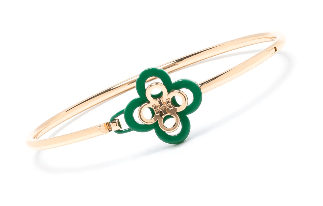 TORY BURCH Kira Clover Hinge Bracelet