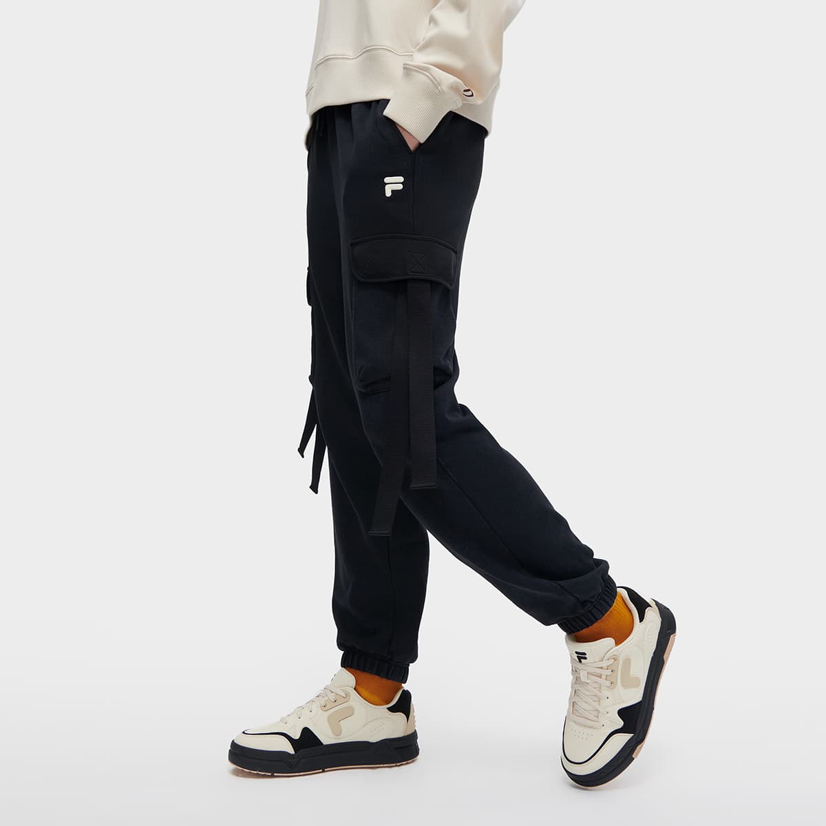 FILA FUSION Knitted Sweatpants Jet Black