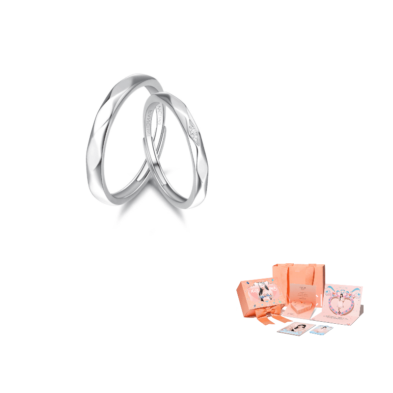 FANCI 925 Sterling Silver Ring Pair Engraving Customization-Contact Customer Service
