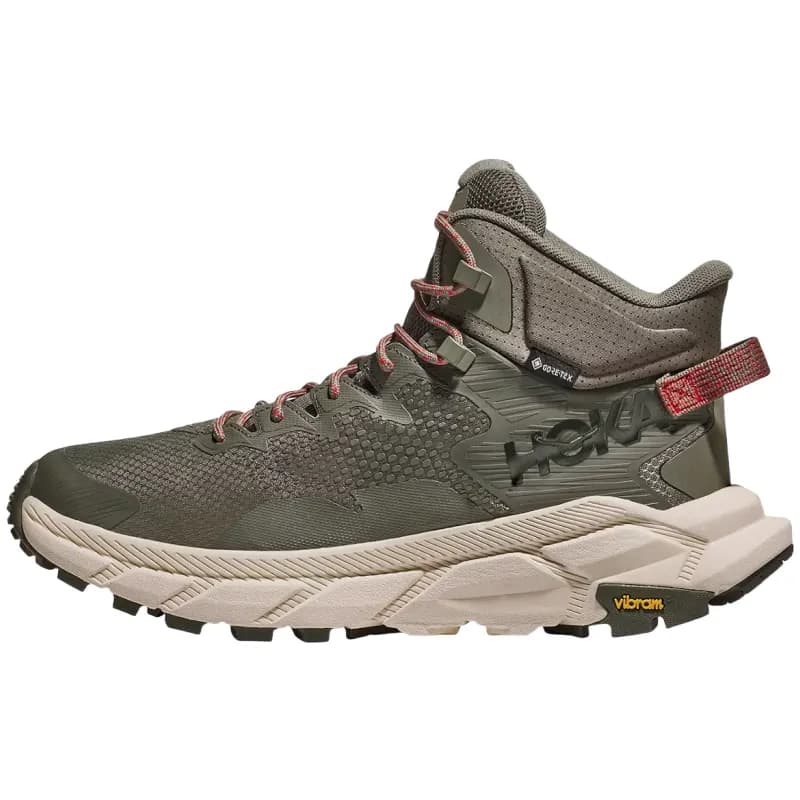 HOKA ONE ONE Уличная обувь Высокие кеды Оливковозеленый/Бежевый Мужская Olive Green/Beige