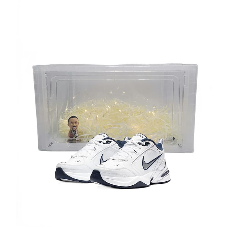 Nike Air Monarch 4 Chunky Low-Top White Blue White Blue