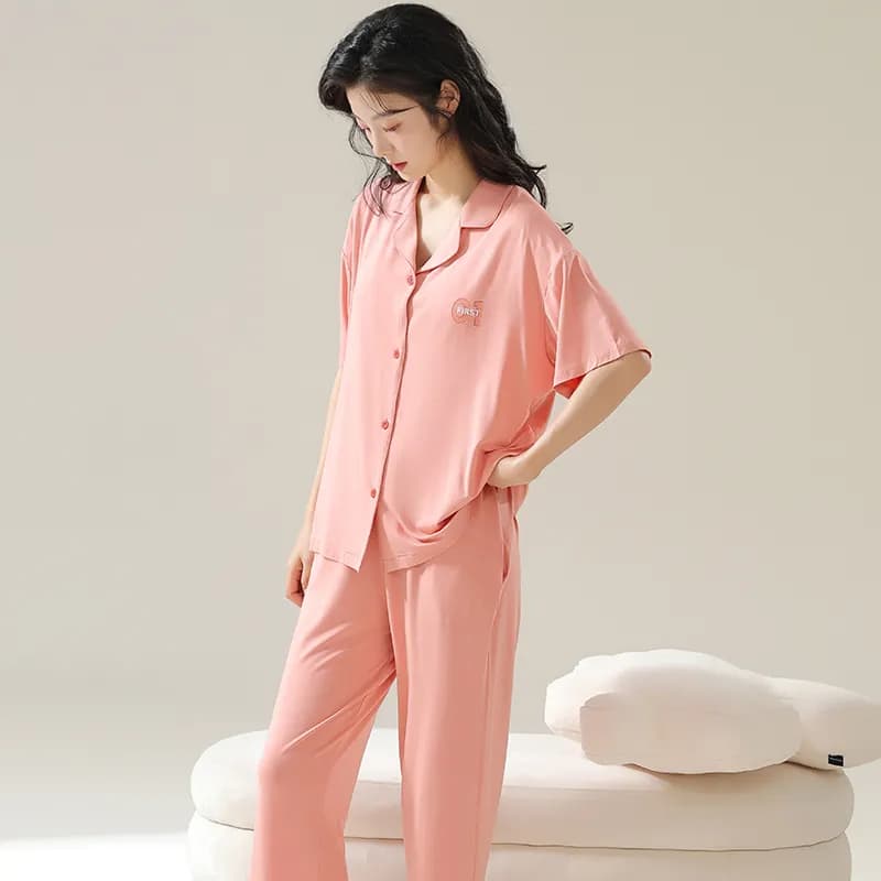 HUANQIU Pajama Set Pink