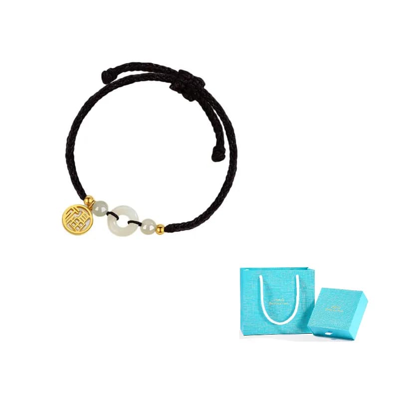 VANA S925 Silver Hand Rope Black