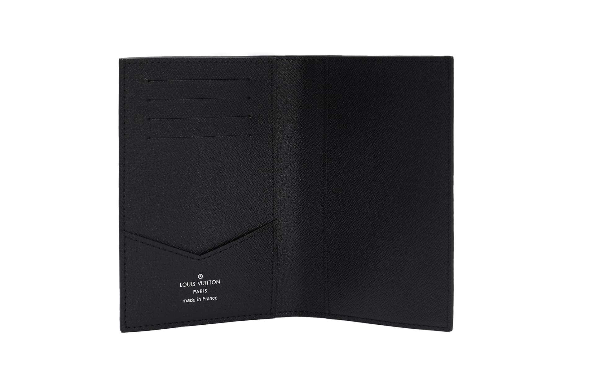 LOUIS VUITTON Card Holders Black Gray Color