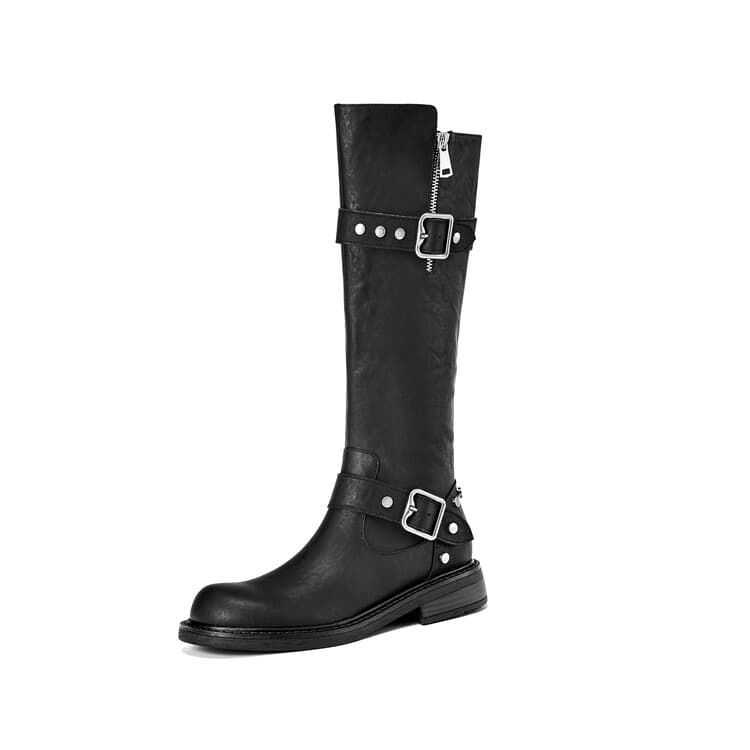Su Yanjiao Knee high 3.5CM Black