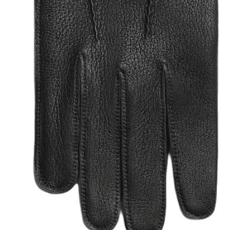 HERMES Deerskin Silk Knit Black