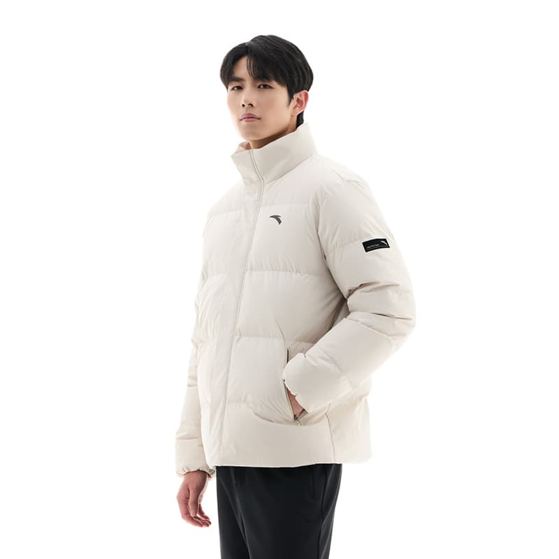 Anta Down Jackets & Oatmeal Gray