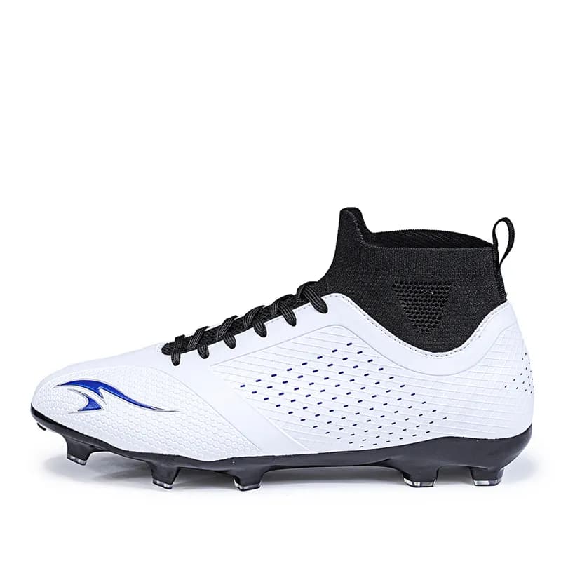 SUNAIS MG Rubber Short Studs TF Rubber Broken Studs Natural Ground SlipResistant Breathable Soccer White