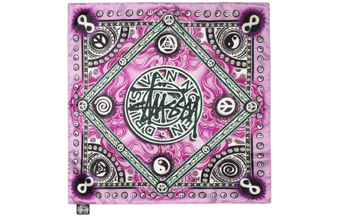 Stussy X Dries Van Noten Bandana Pink