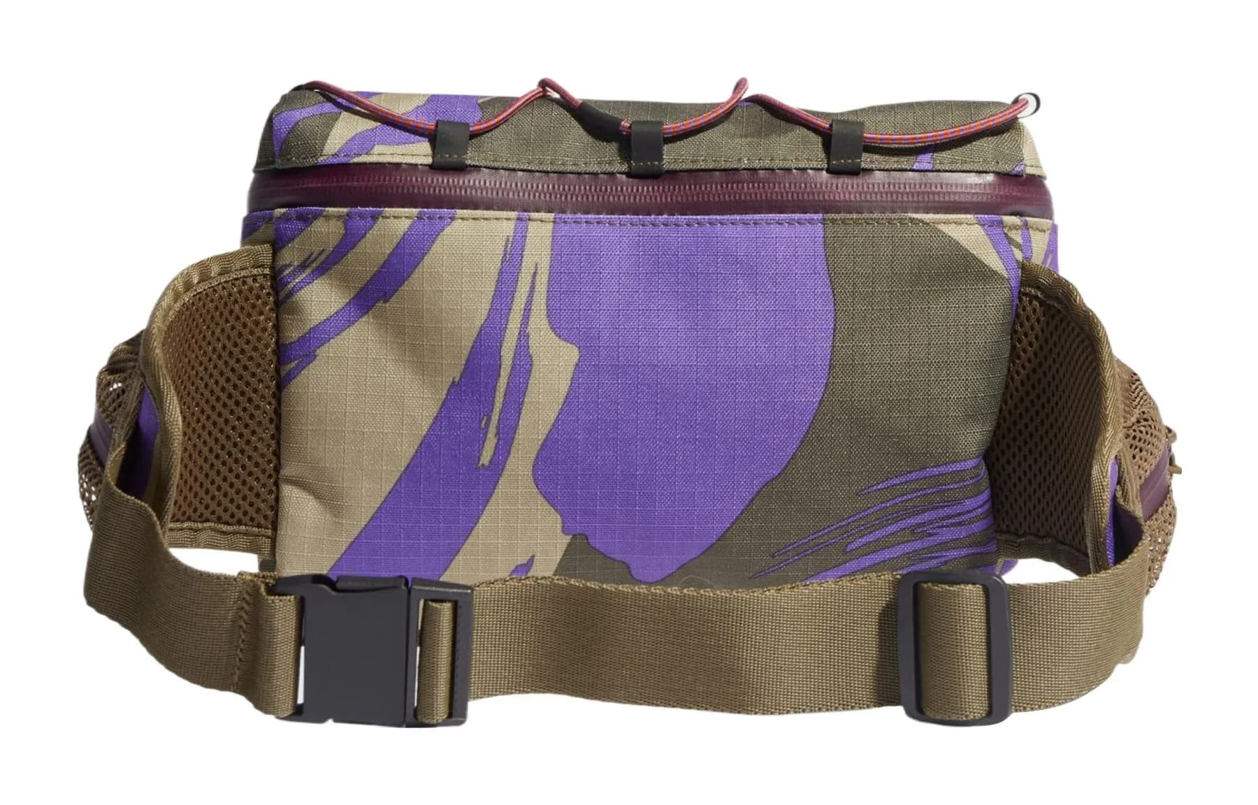Adidas Stella McCartney Collaboration Printed Pattern Recycled Polyester Fanny Pack