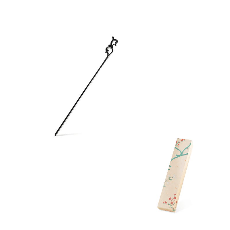 Crafts Hairpins (Black) Minimalist Style Sprout Hairpin