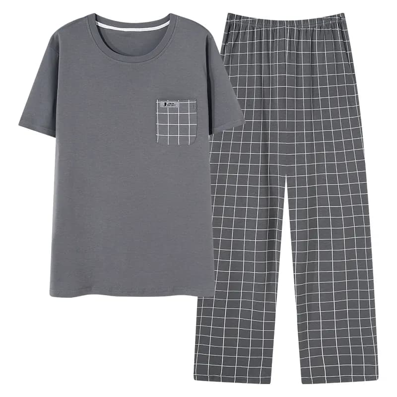 HUANQIU Pajama Sets Gray