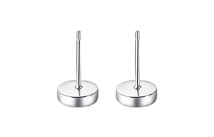 MAGICPOLE 925 Sterling Silver Stud Earrings Silver