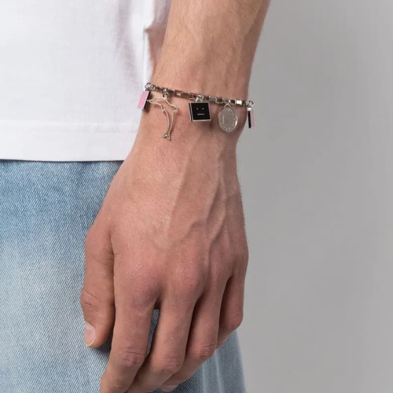 Acne Studios Brass Bracelets Silver