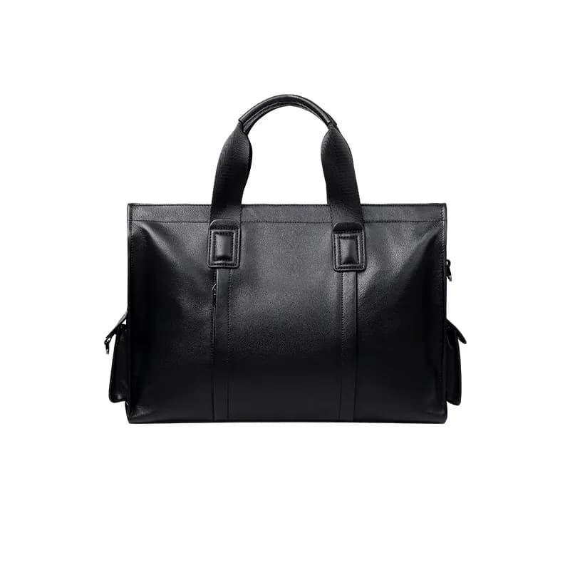 SWISS MILITARY Grain Cow Handbag, Briefcase, Crossbody Bag, Shoulder Bag Tubas Black Black (with side pockets)