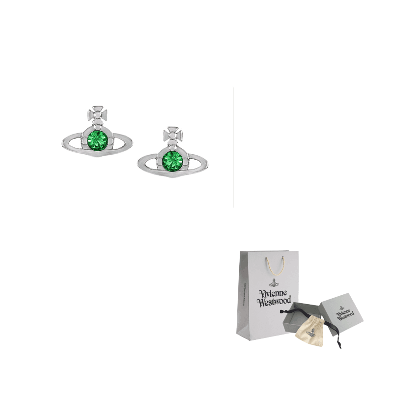 Vivienne Westwood Earrings Silver/Green