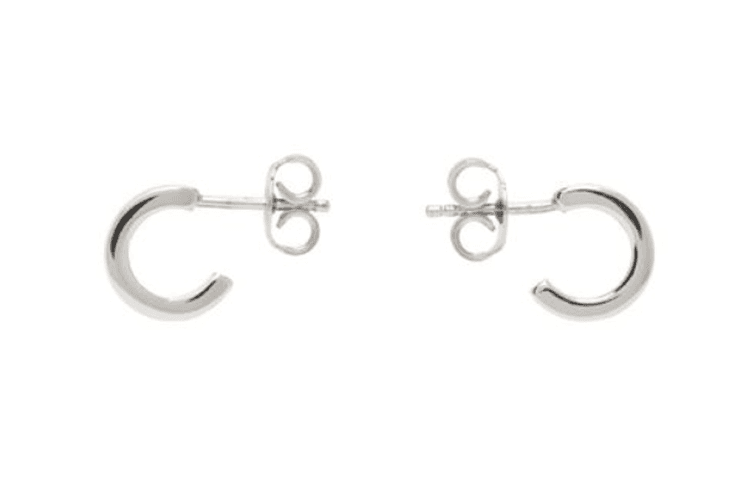Maison Margiela Brass Stud Earrings Gold/Silver